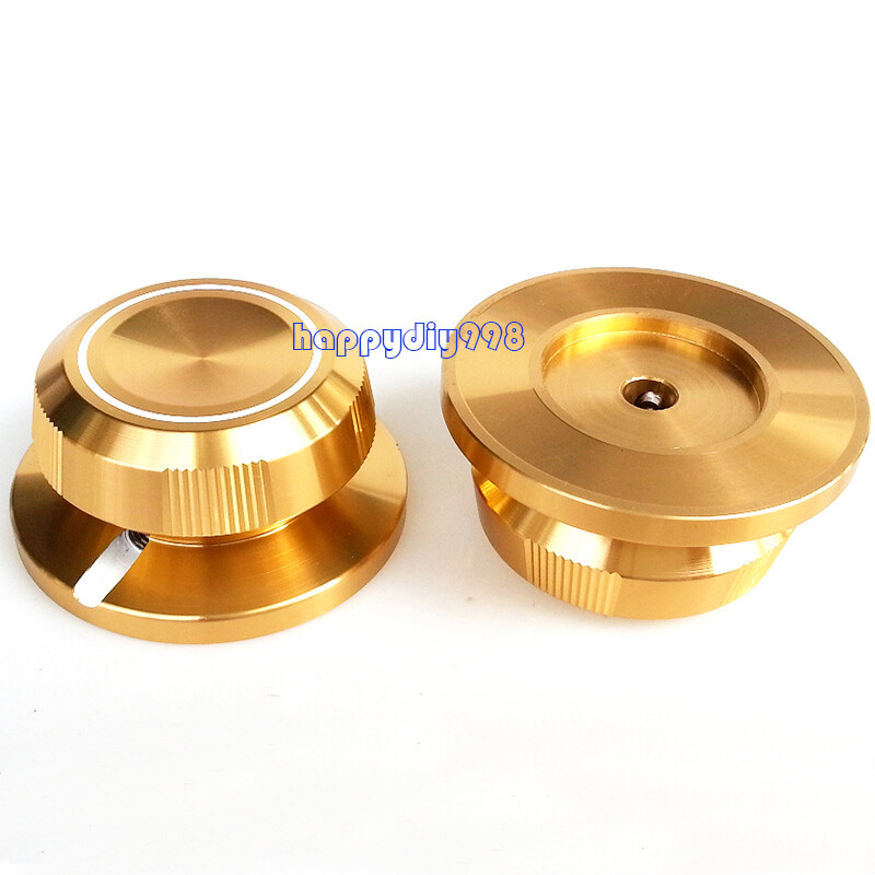 1PC Gold color 48x23mm Aluminium HIFI AMP volume potentiometer Knob  6.0mm hole