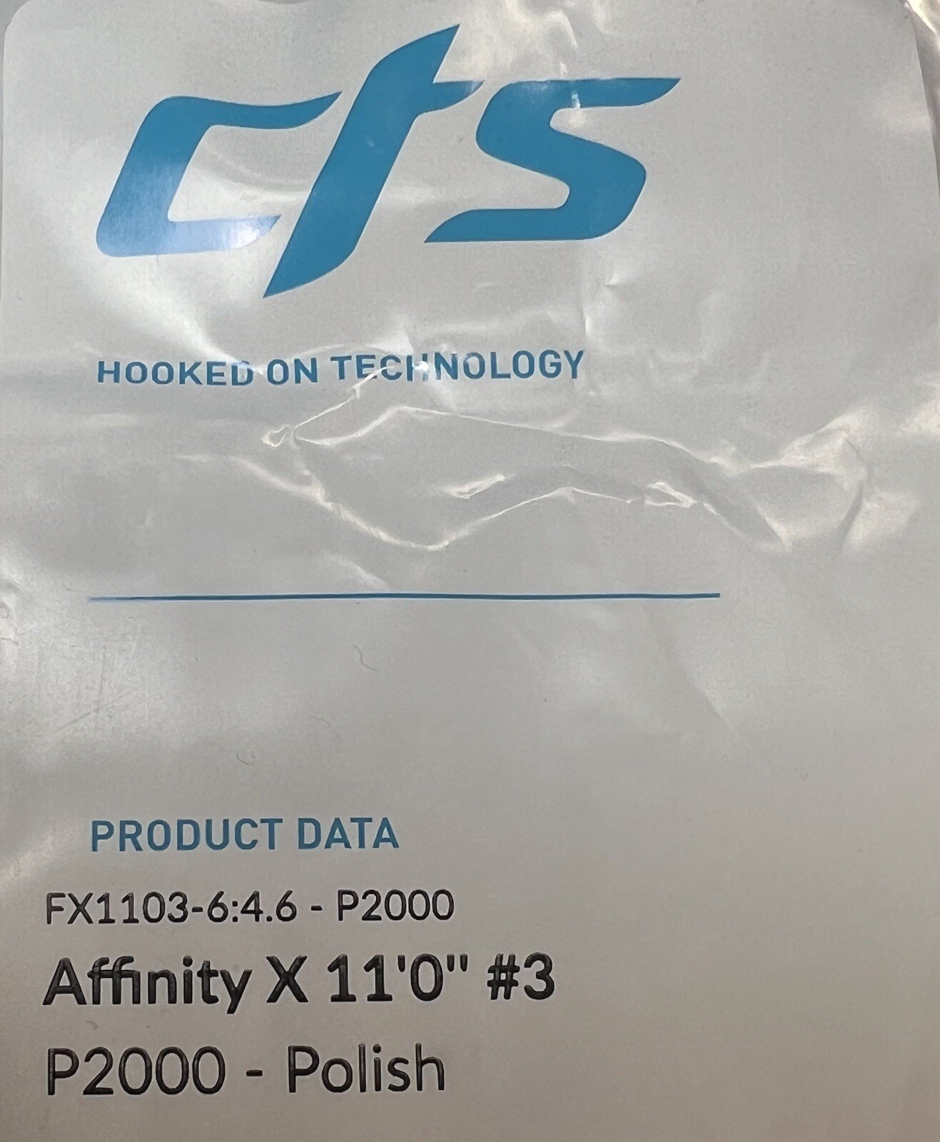 CTS 11'0 3 Weight 6 Piece Travel Affinity X Nymphing Rod Blank P2000 Polished