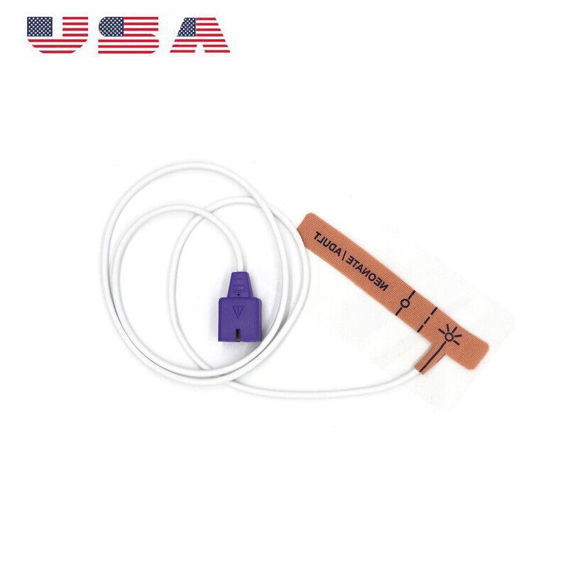 Adult/Neonatal Spo2 Oximeter Sensor 3ft- Lot of 10 .Adult/Neonatal  Spo2 Sensor