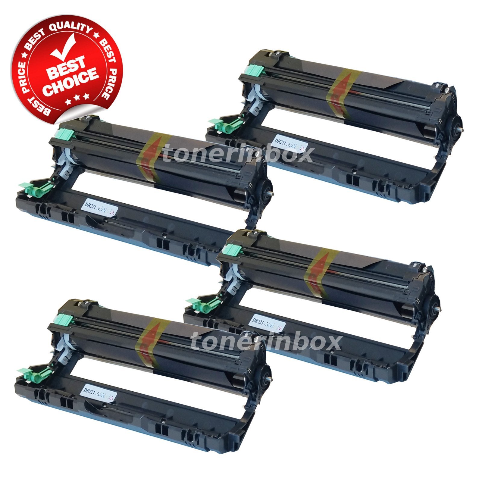4x DR-221CL Drum Unit Set for Bro. MFC-9130CW 9330CDW 9340CDW DCP-9020CDN
