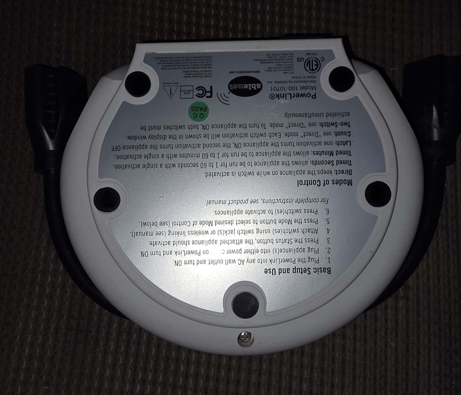 AbleNet Powerlink 4 Control Unit Model 10010701
