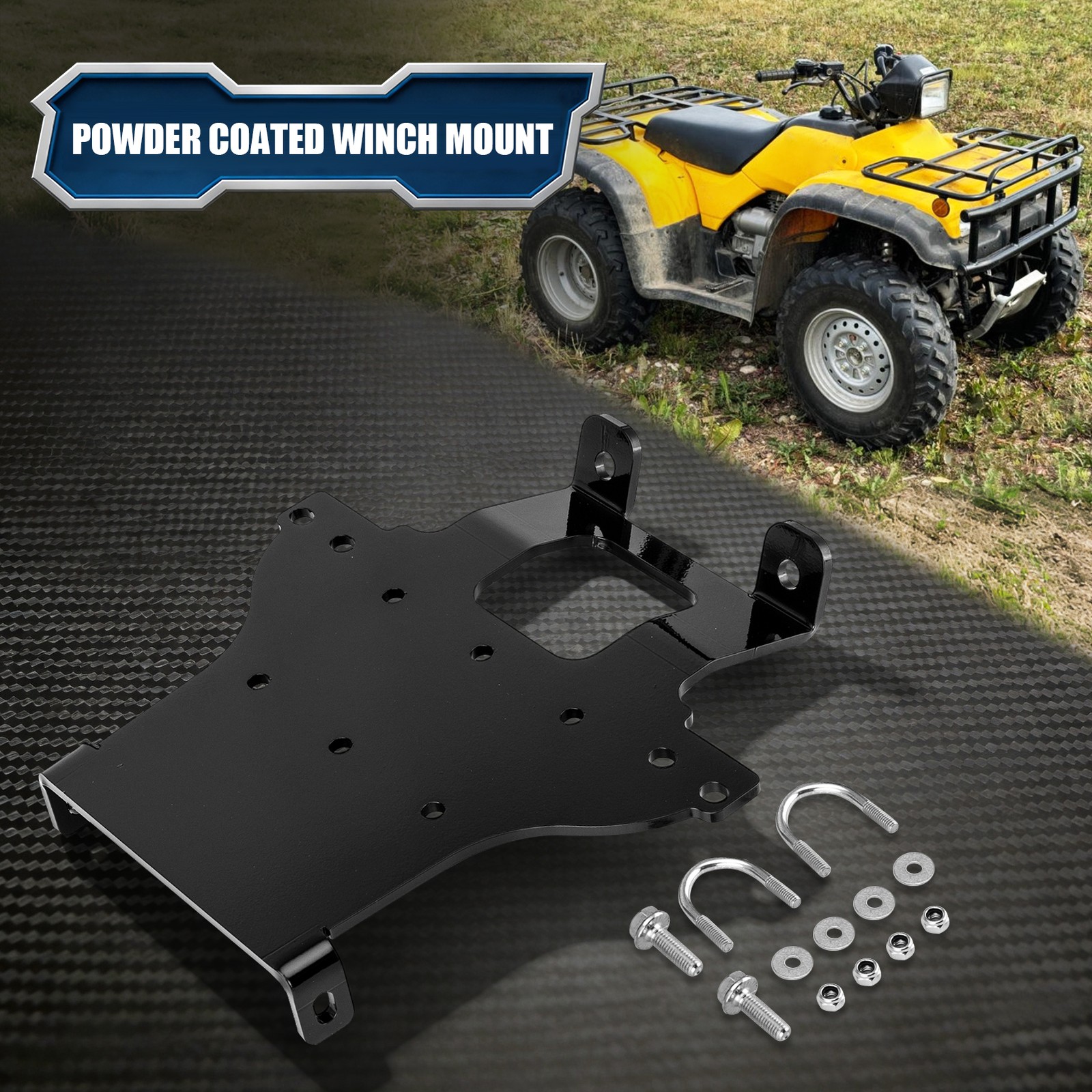 No Drill Winch Mounting Bracket Fits Honda Rincon TRX680(FA*FGA) 2006-2023