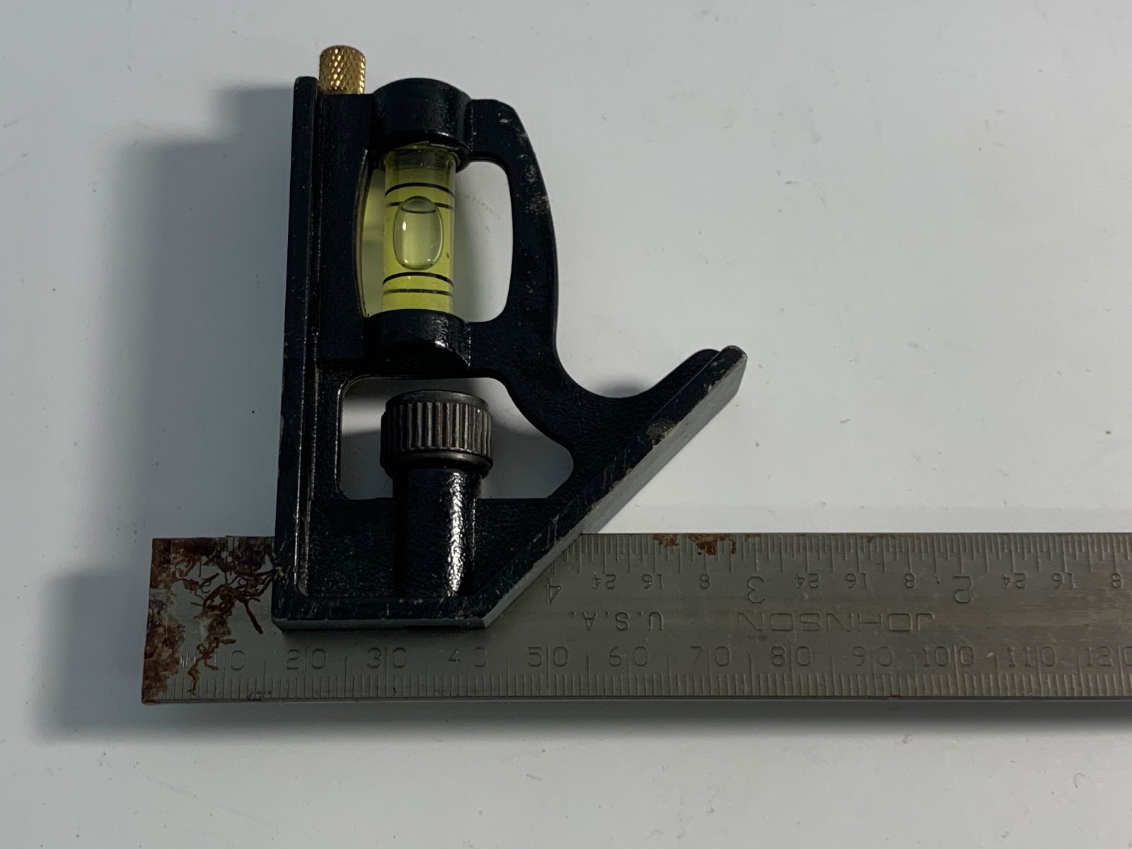 JOHNSON 6 INCH COMBINATION SQUARE - USA