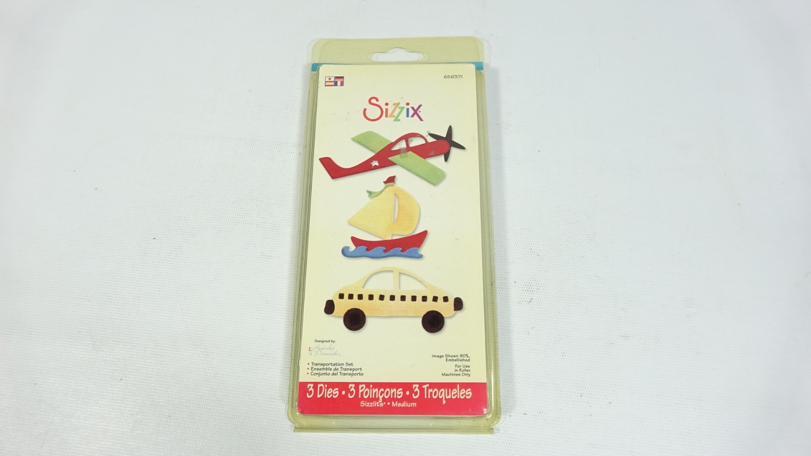 2009 Sizzix 3 Die Set Transportation Set 656372