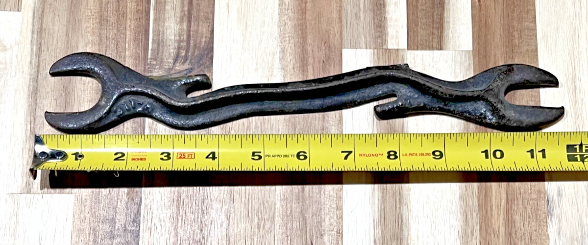 WWII Era US Military Offset Open-End Wrench 311-A Forged Steel Motor Pool 11-3/4