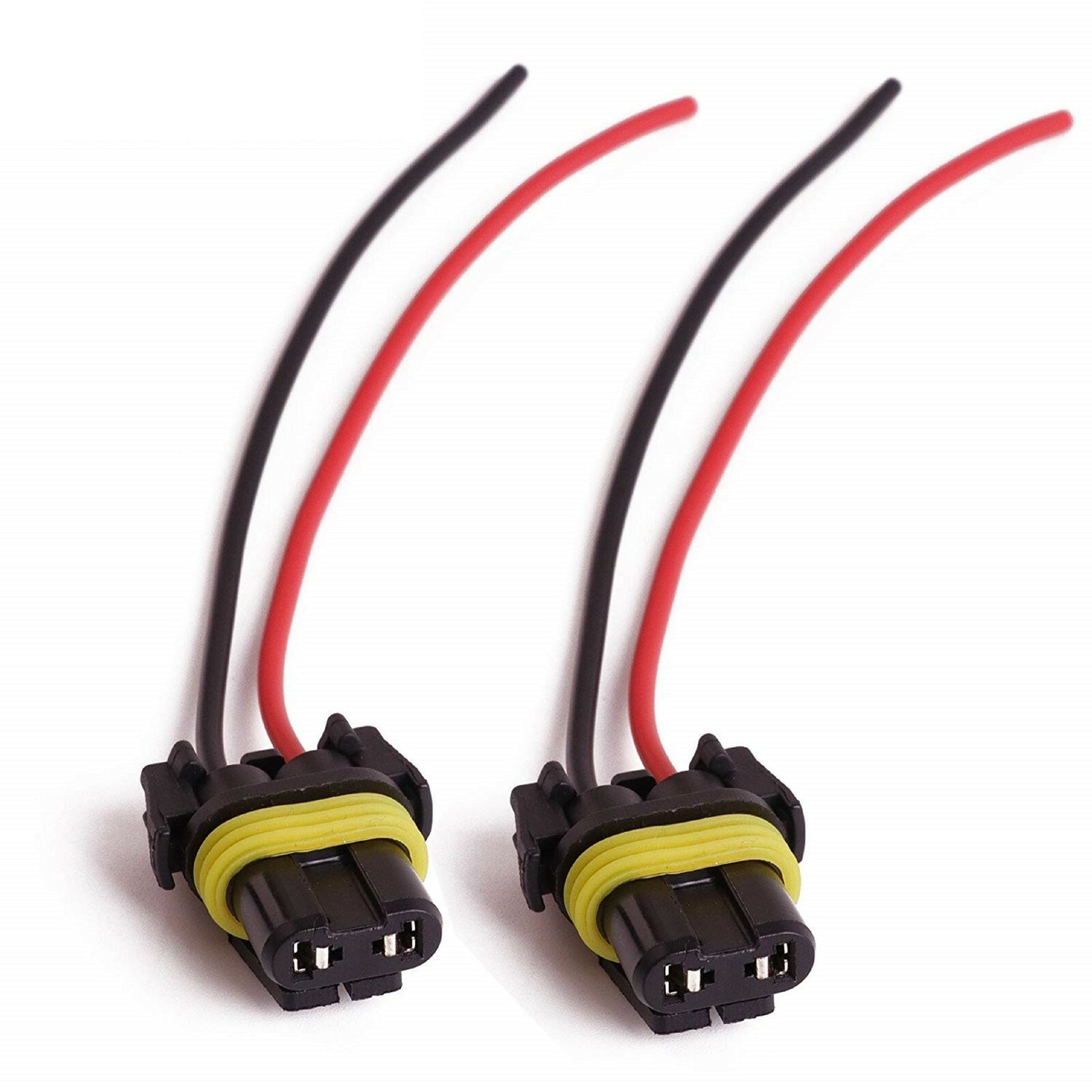Wire Pigtail Female P 9005 HB3 Two Harness Head Light High Beam Adapter Repair