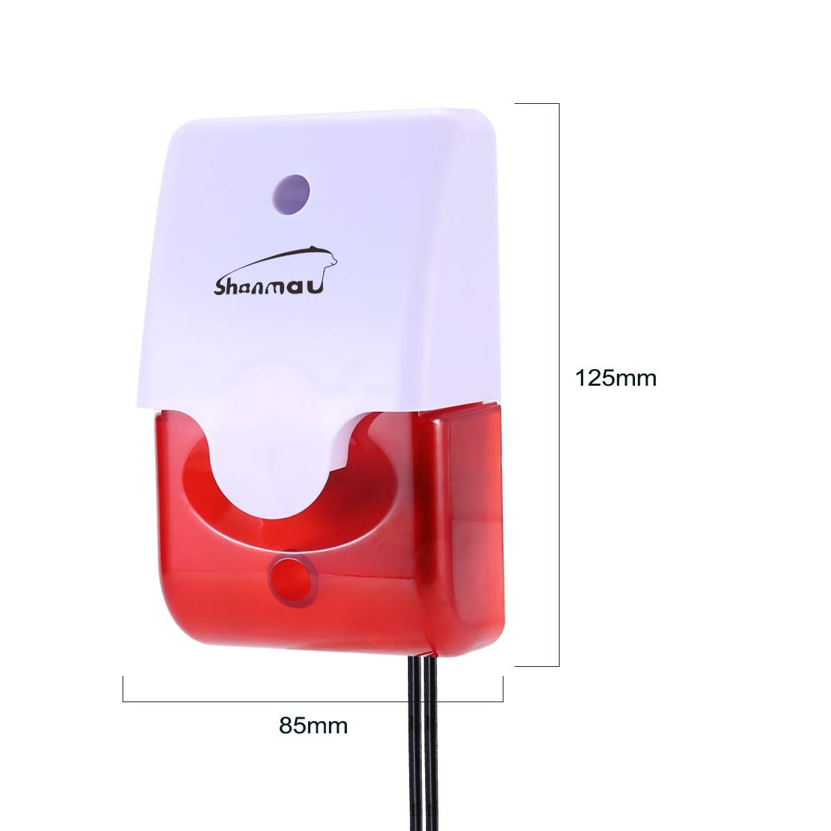 High / Low Water Level Sensor Detector Alarm 120 dB Red Strobe Siren, Adjusta...