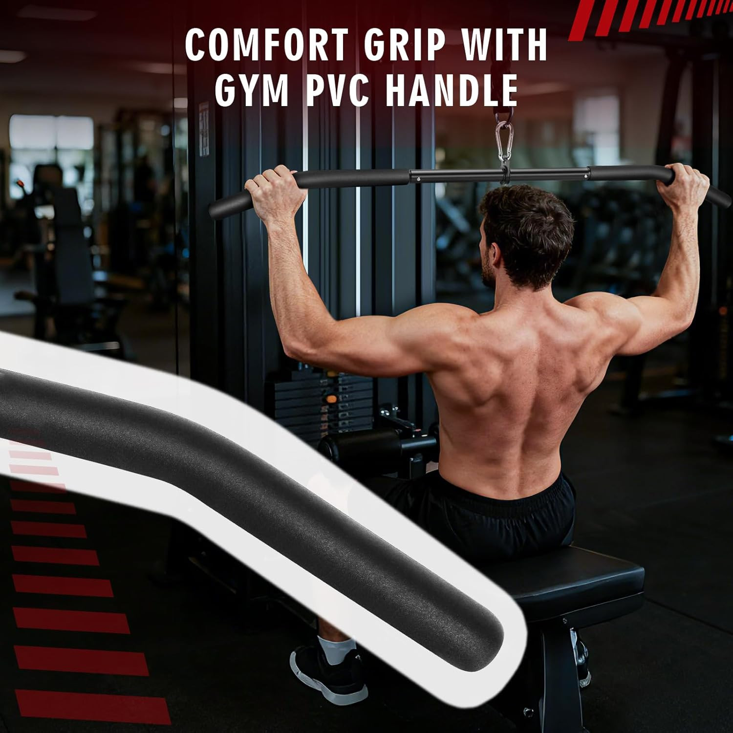 39.7'' LAT Pulldown Bar with Full Rotation, Lat Pulldown Attachments for Pulley