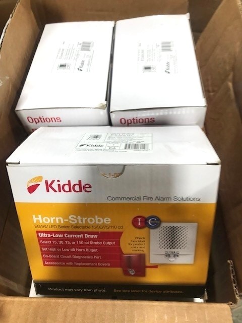 KIDDE EG4AVWF - WALL MOUNT HORN STROBE WHITE (NEW)