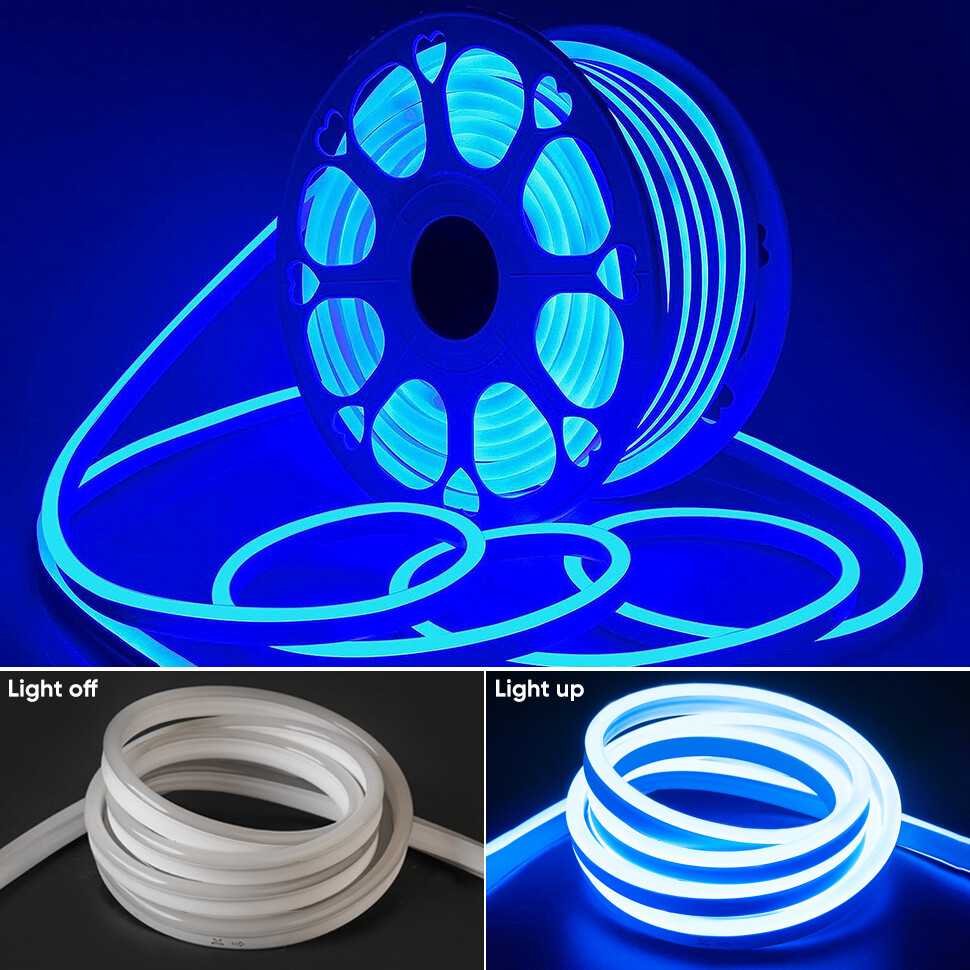 12V/24V LED Neon Rope Light Strip Waterproof LED Lights for Boat Cars Floor Sign