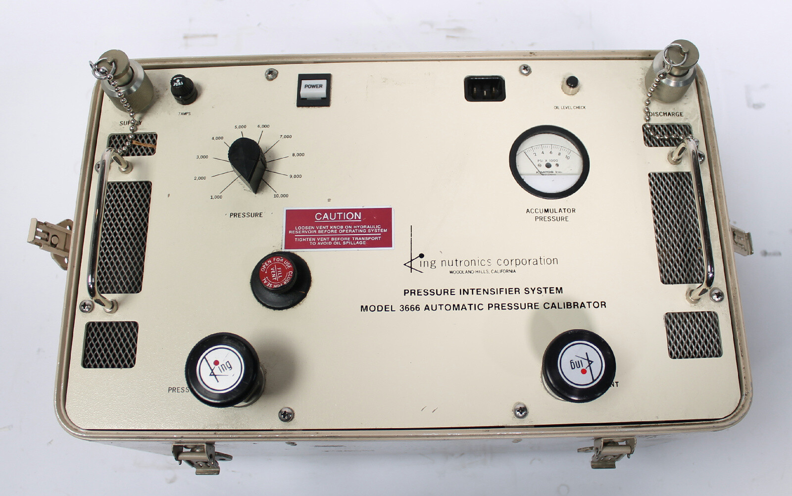 King Nutronics 3666 Automatic Pressure Calibration System with Accessory Kit