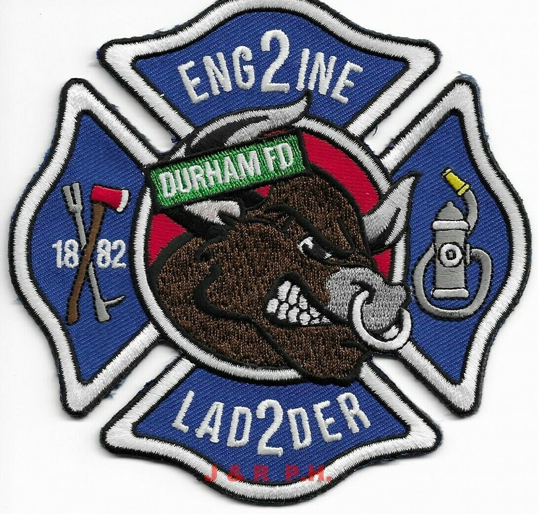 Durham  Station - 2, North Carolina (4.5" x 4.5" size) fire patch