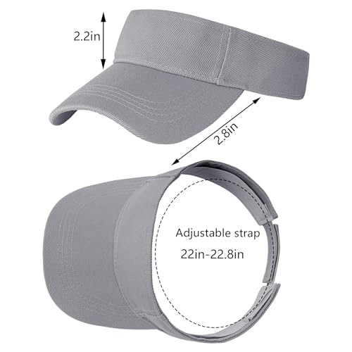 Marrywindix 1 Piece of Sport Wear Athletic Visor Sun Sports Visor One Size Grey