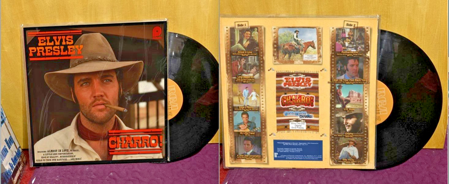 Charro! - Elvis Presley ALBUM COVER ONLY (no vinyl) NEW unique alt cover
