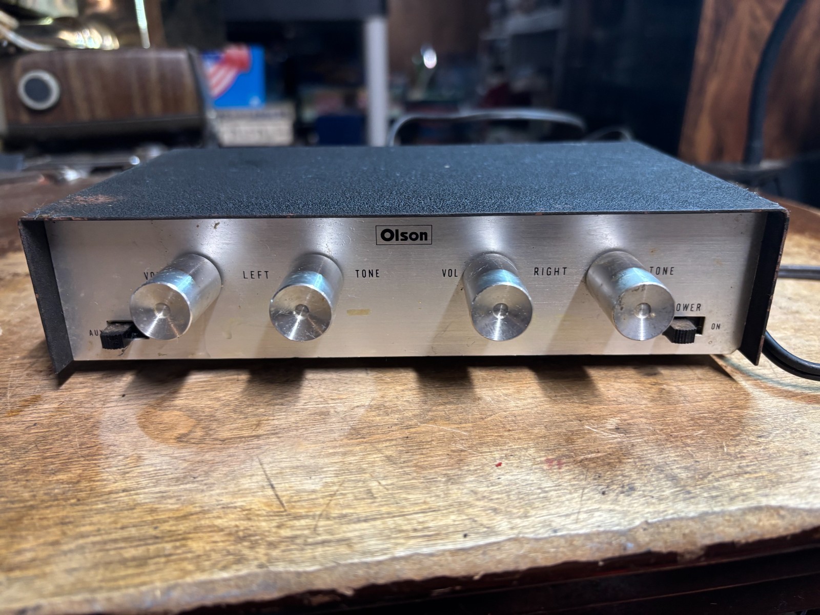 VINTAGE OLSON Stereo Microphone Mixer Japan Untested
