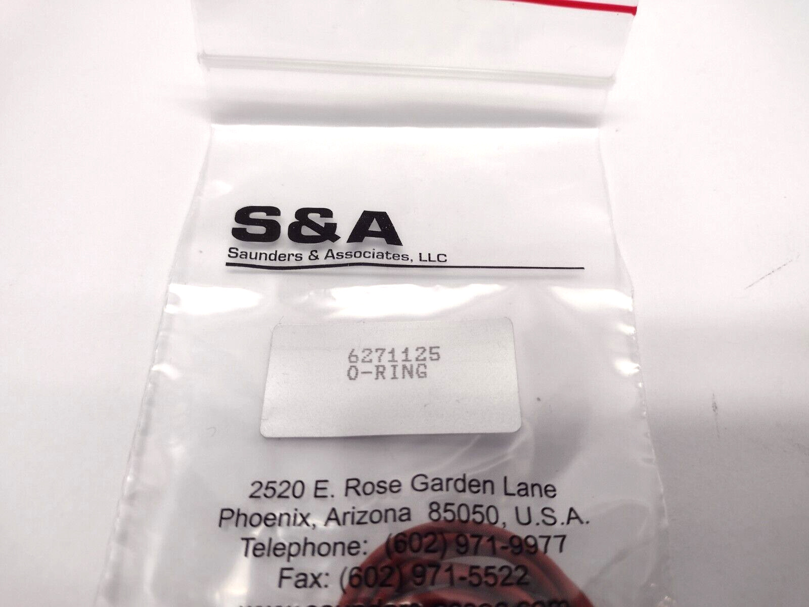 Saunders and Associates 6271125 VC LC TH Stack O-Ring Pack
