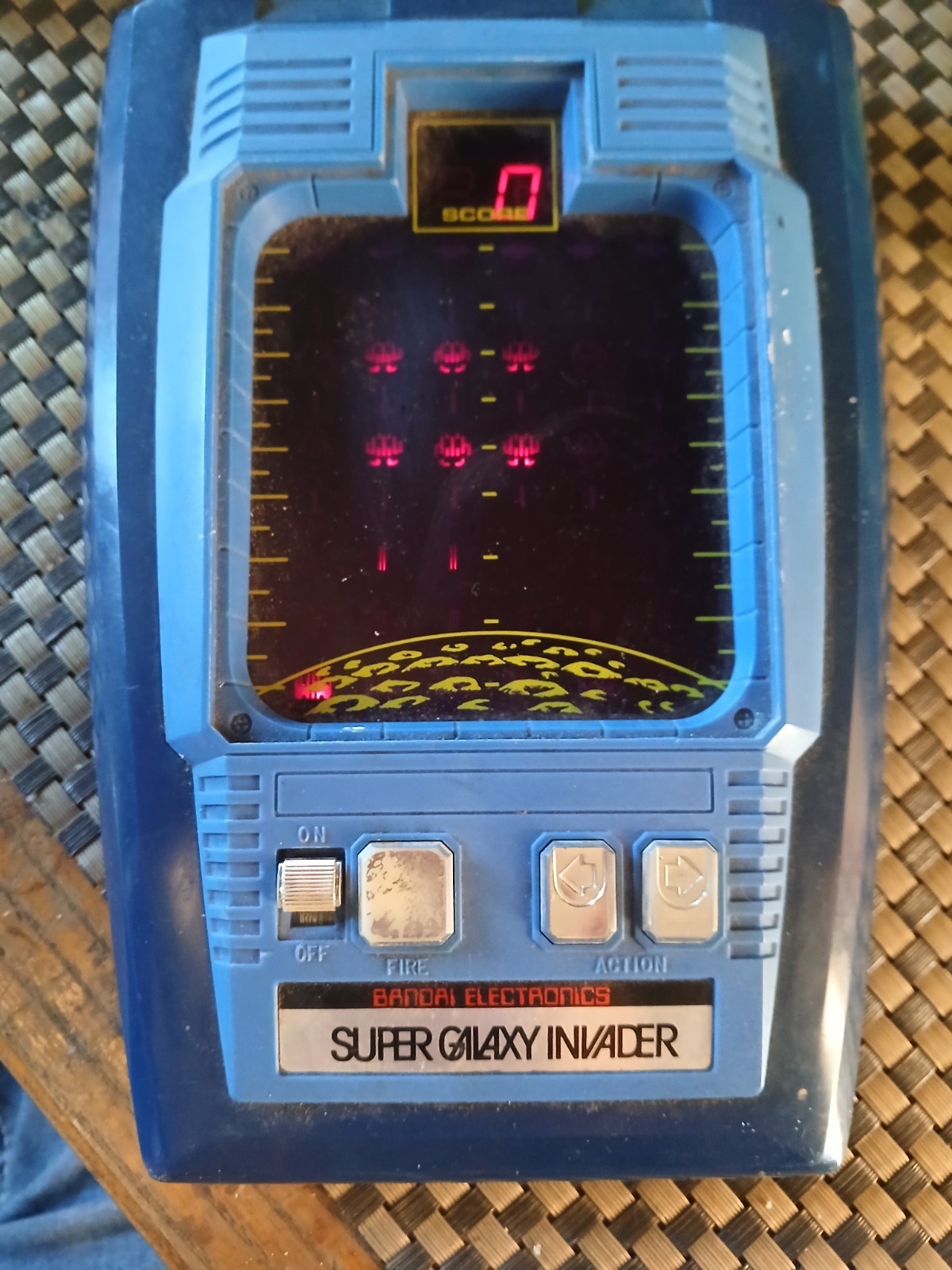 Bandai Electronics Super Galaxy Invader Handheld Electronic Game