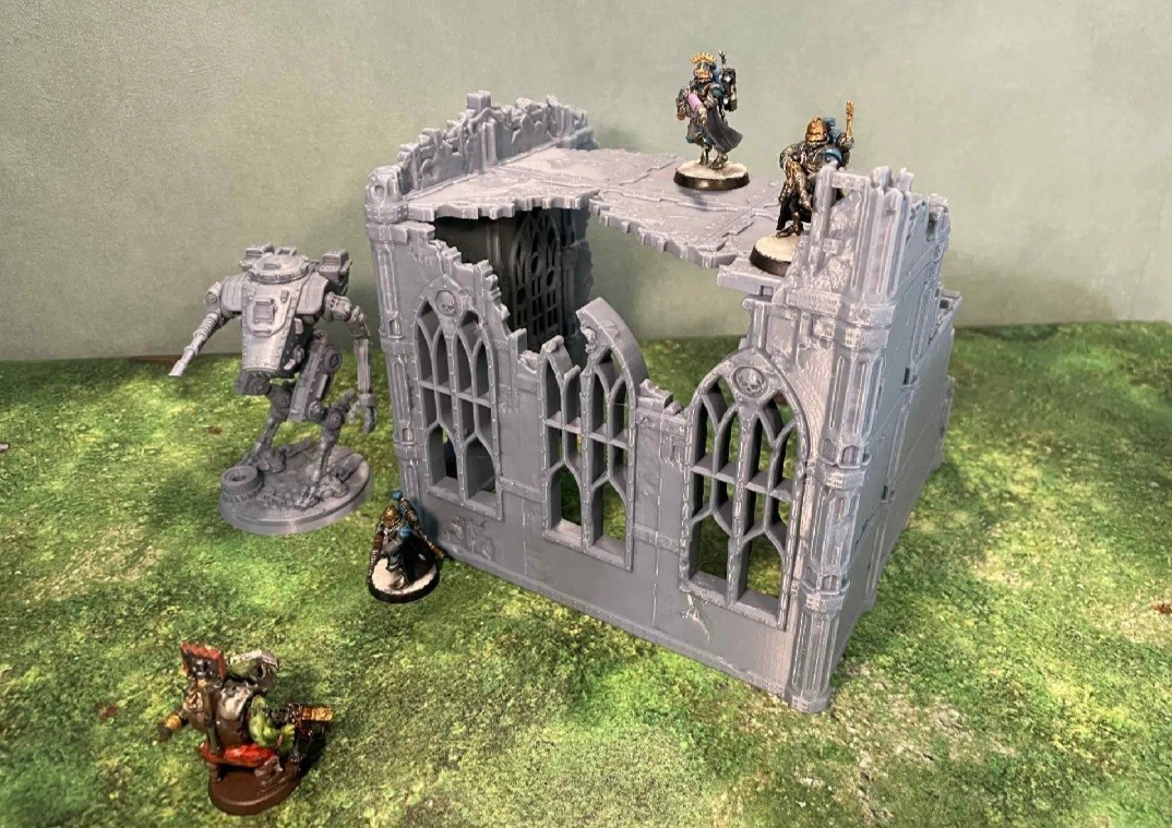 Warhammer - Wargaming Scenery - Terrain - Building - Ruins - 001