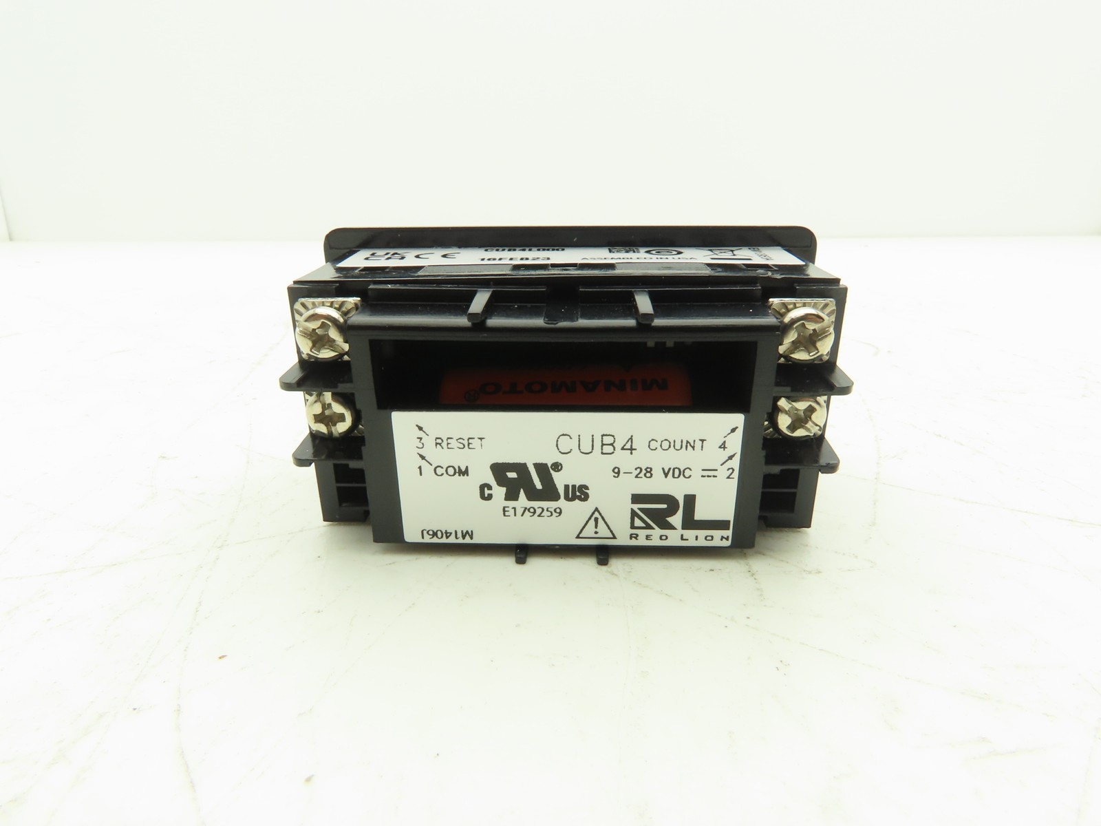 Red Lion CUB4L000 LCD 6-Digit Mini Counter Panel Meter