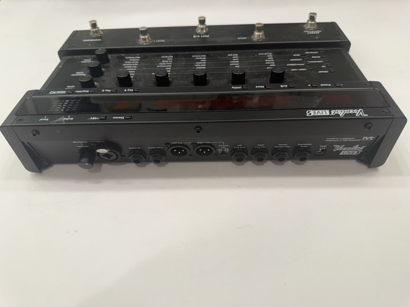 Digitech Vocalist Live 5 Harmony Multi Vocal Effect Processor Pedal + PSU