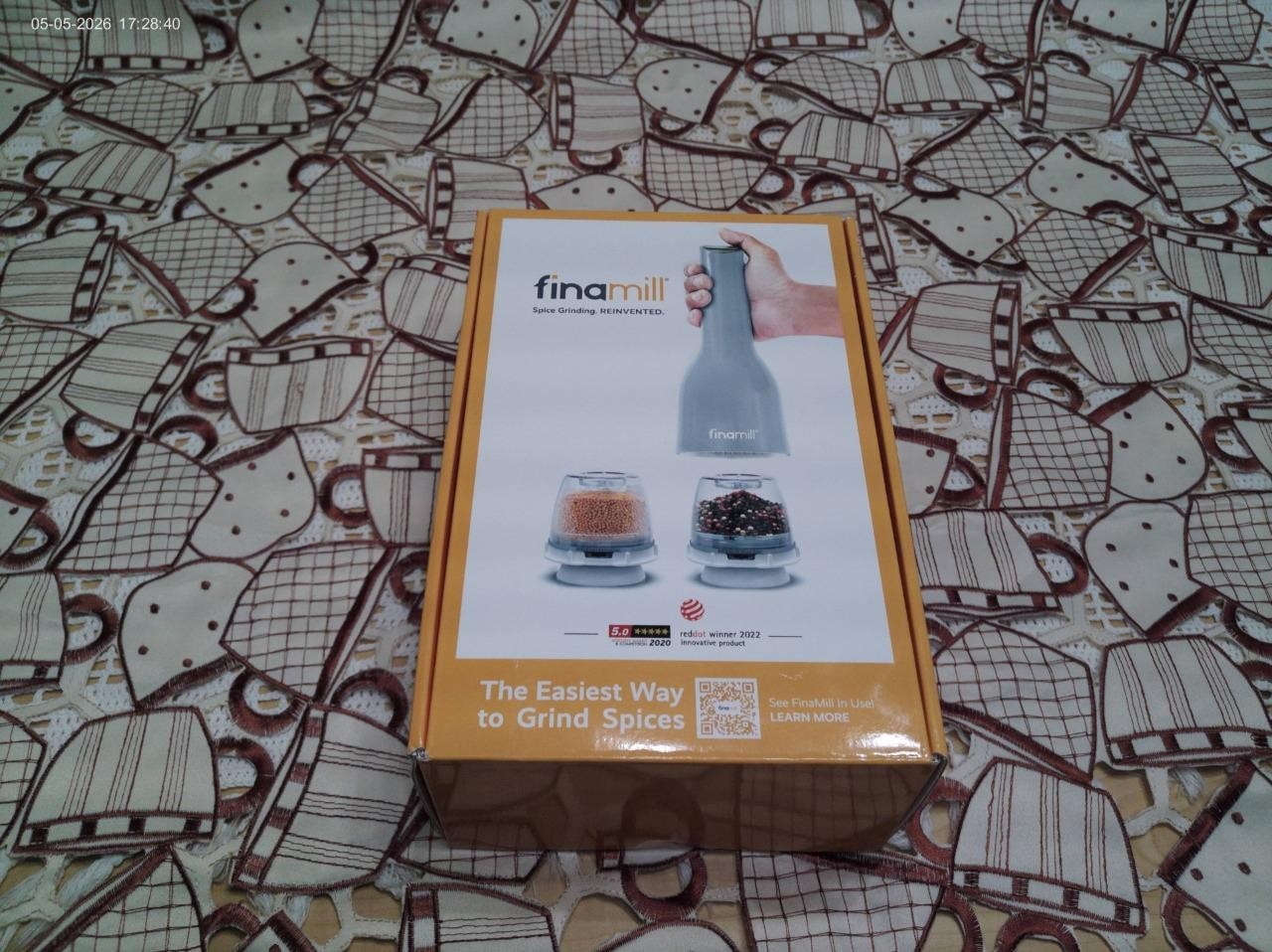 Battery Operated FinaMill Spice Grinder with 2 FinaPods Pro Plus Gray New in Box