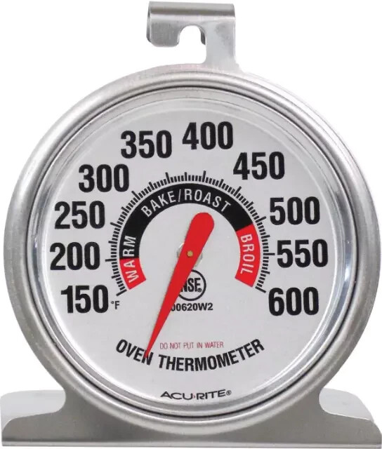 AcuRite 00620A2 Stainless Steel Oven Thermometer