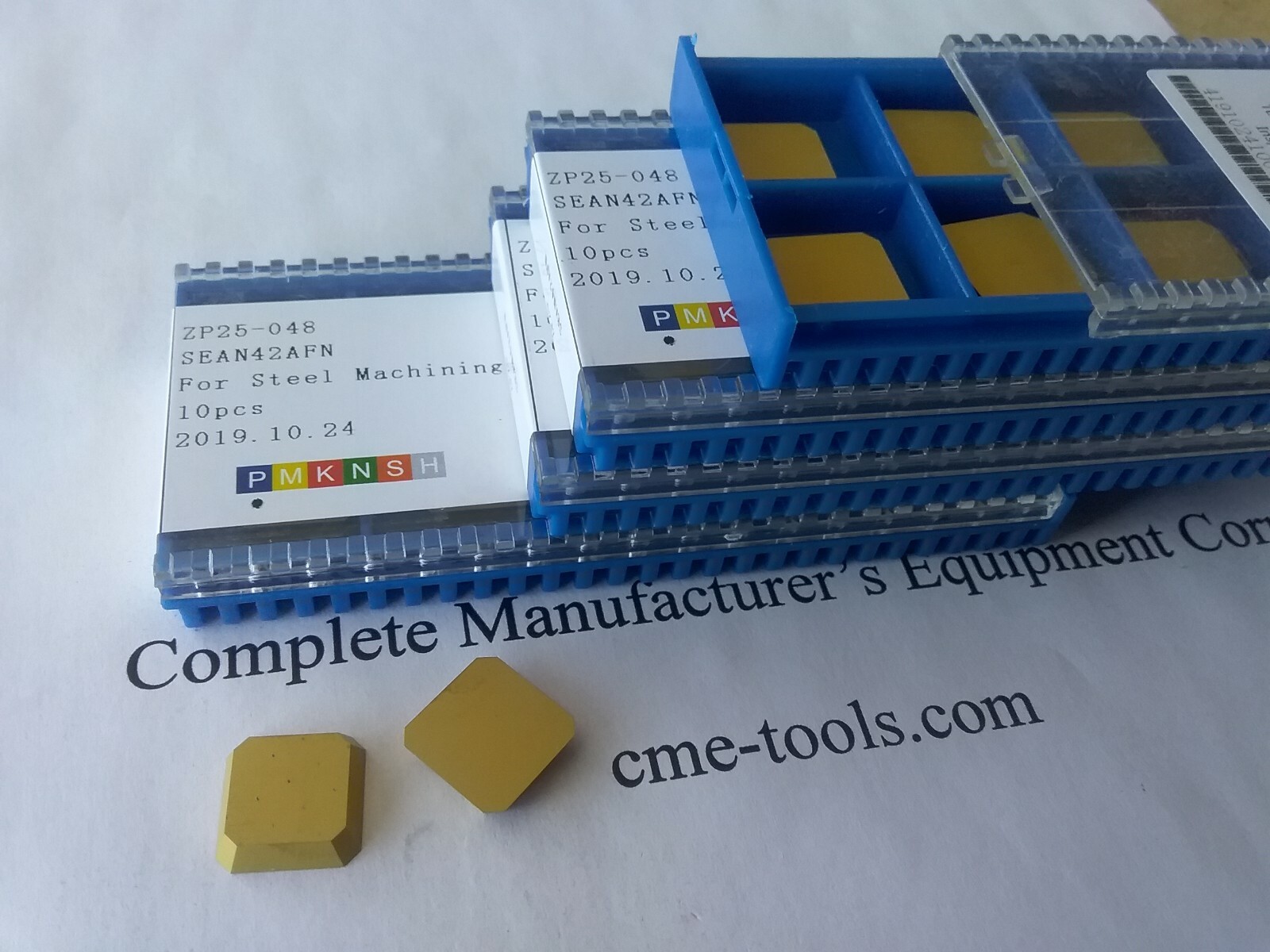 40pcs SEAN42 AFN Carbide Inserts Tialn Coated for 45 degree face  mill-new