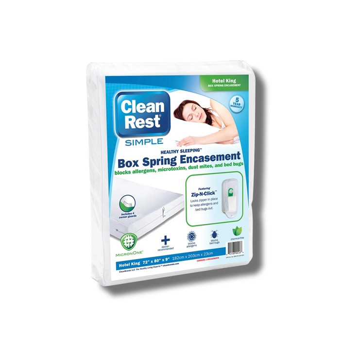 Clean Rest PRO Box Spring Bed Bug Encasement Cover TWIN XL