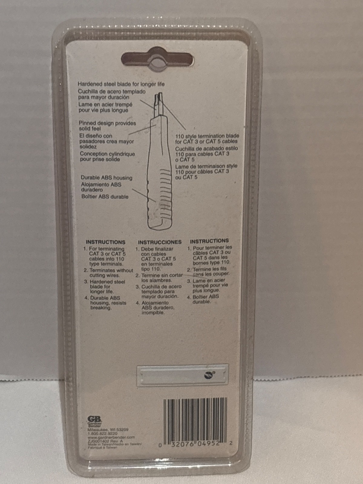 Gardner Bender PDT-110LC Punch Down Tool