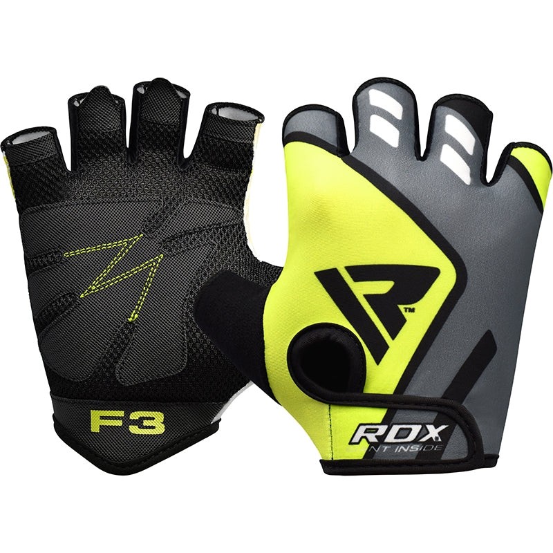 RDX Weight Lifting Gloves, Padded Anti-Slip Grip for Gym, Fitness & Bodybuilding