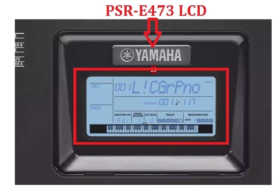 New LCD Screen For Yamaha PSR-E473 PSR E473 LCD Panel Only LCD Display