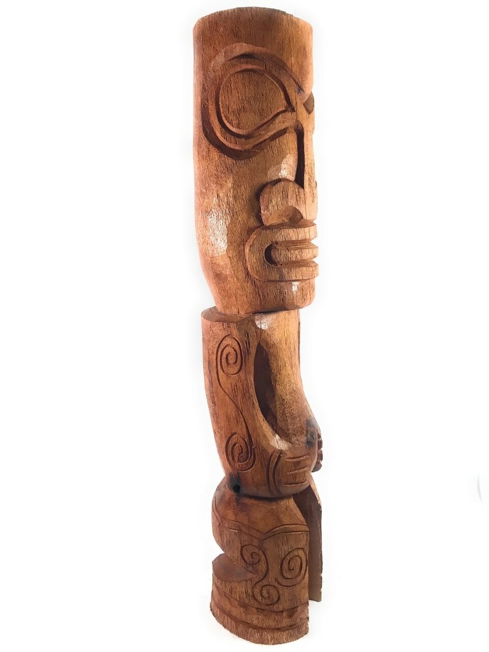 Lono Fisherman Figure Outdoor Tiki Totem 40" - Natural Finish | #lbj3039100c