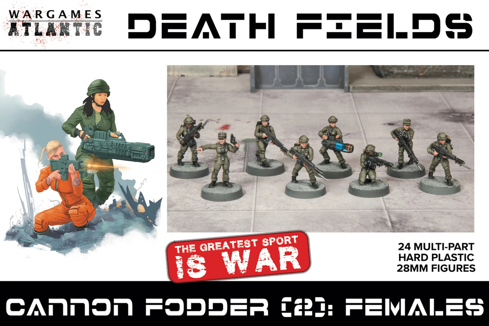 Wargames Atlantic - Death Fields: Cannon Fodder (2): Females