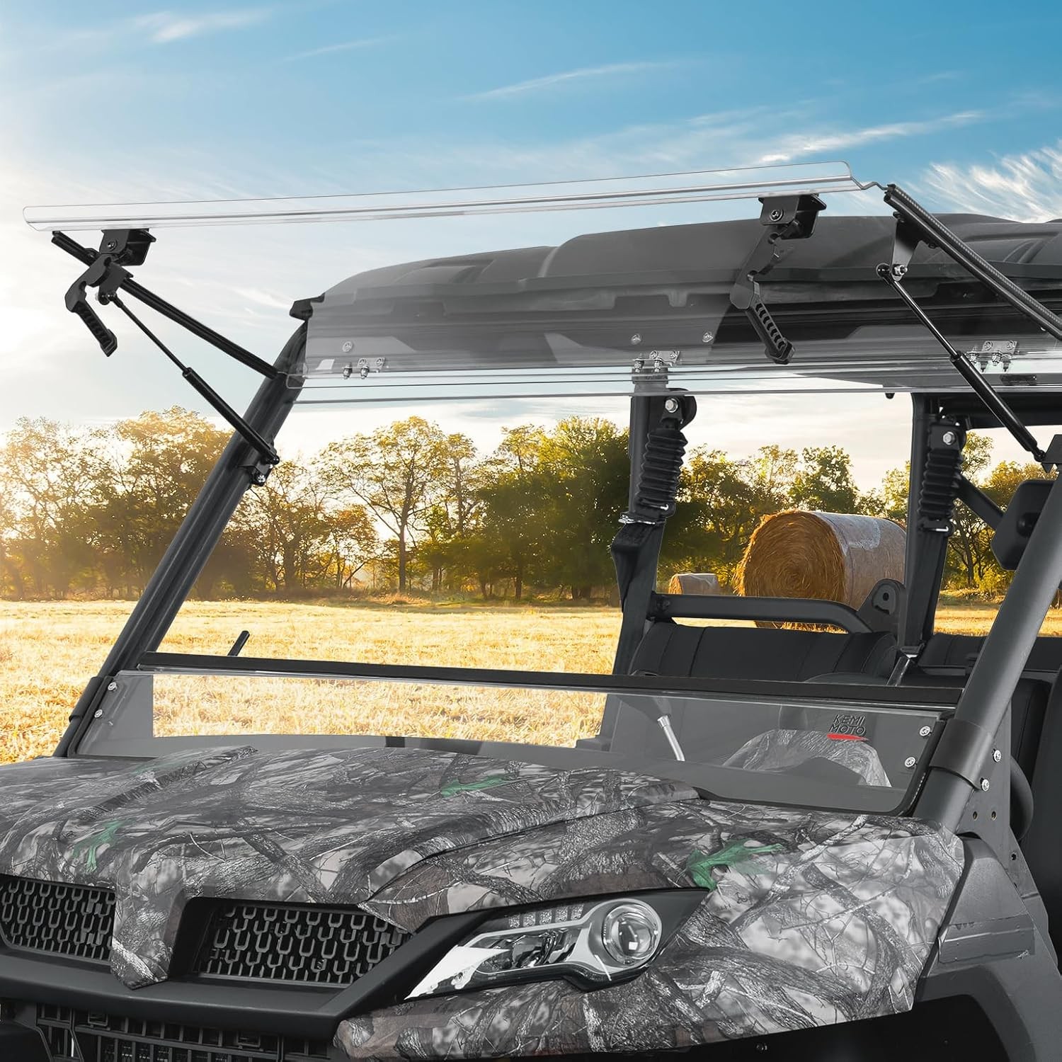 3 IN 1 Front Flip Windshield Scratch Resistant for 2019-26 CFMOTO UFORCE 1000/XL