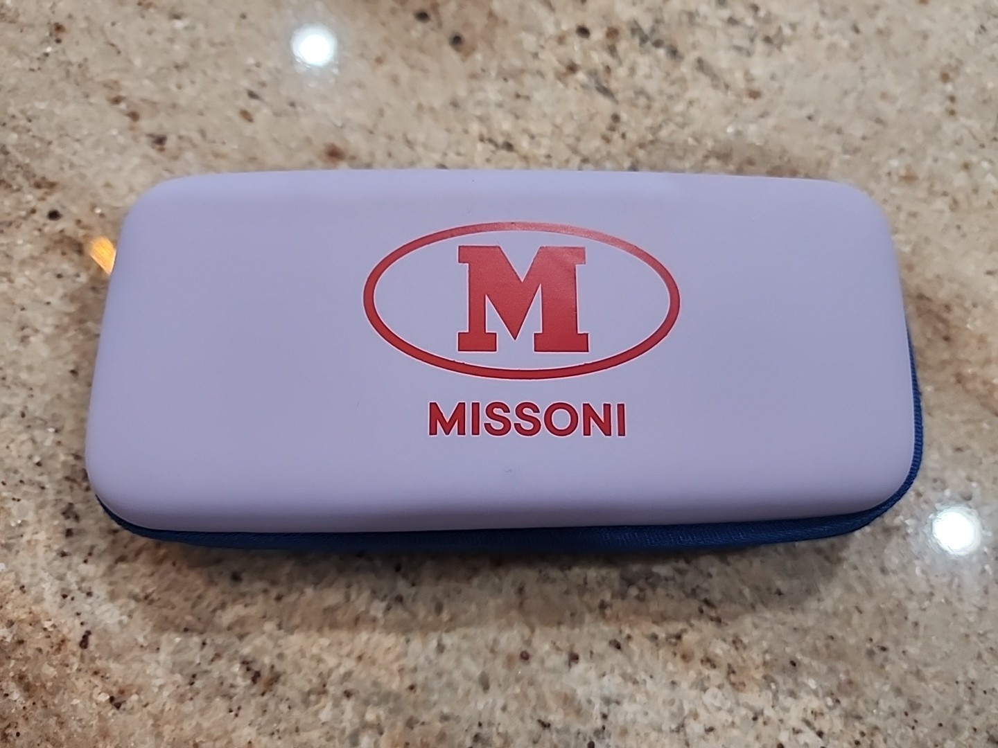 New MISSONI Purple Semi Soft Glasses Case