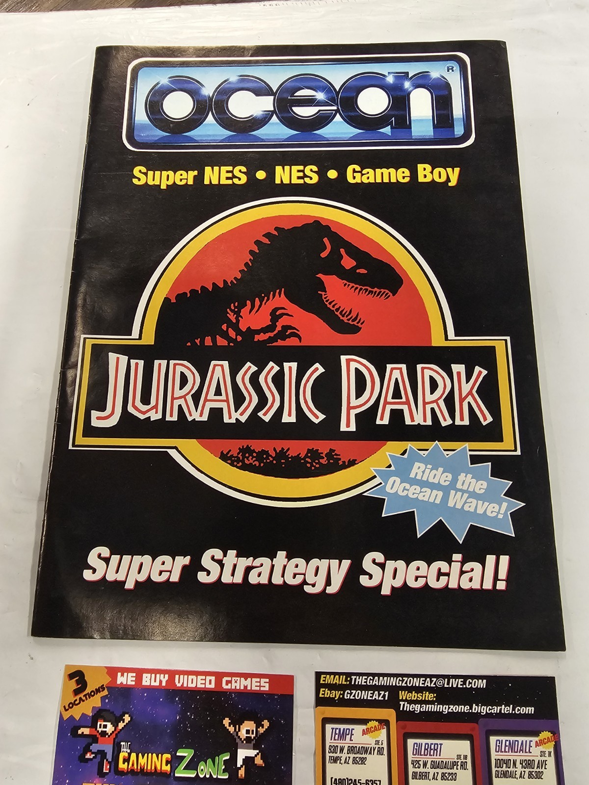Ocean Magazine Super Strategy Special. Jurassic Park Super NES, Gameboy. 1993