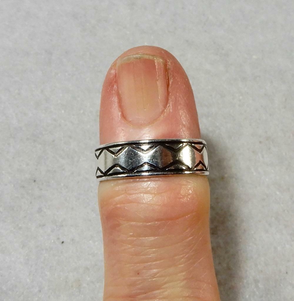 Diamond Shape Design Toe Ring 925 Sterling Silver Adjustable