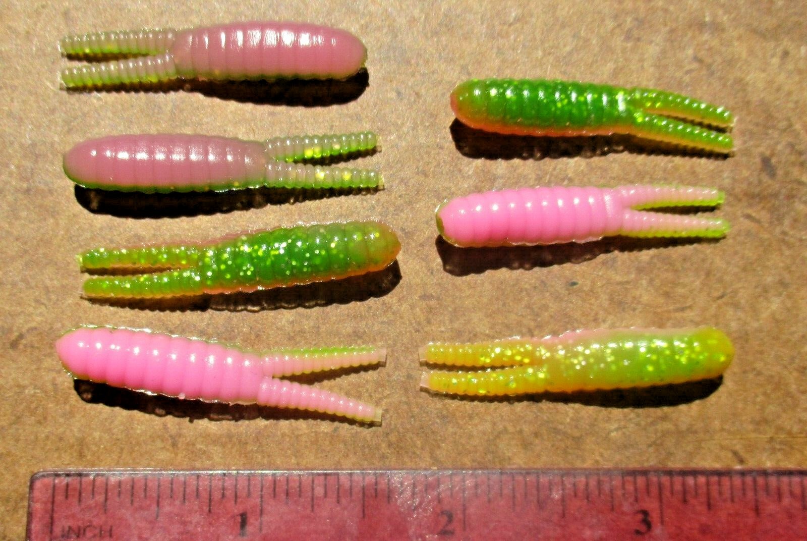25ct ELECTRIC CHICKEN MIX 1.5" BEETLE SPIN BODIES Beetles Crappie Baits Panfish