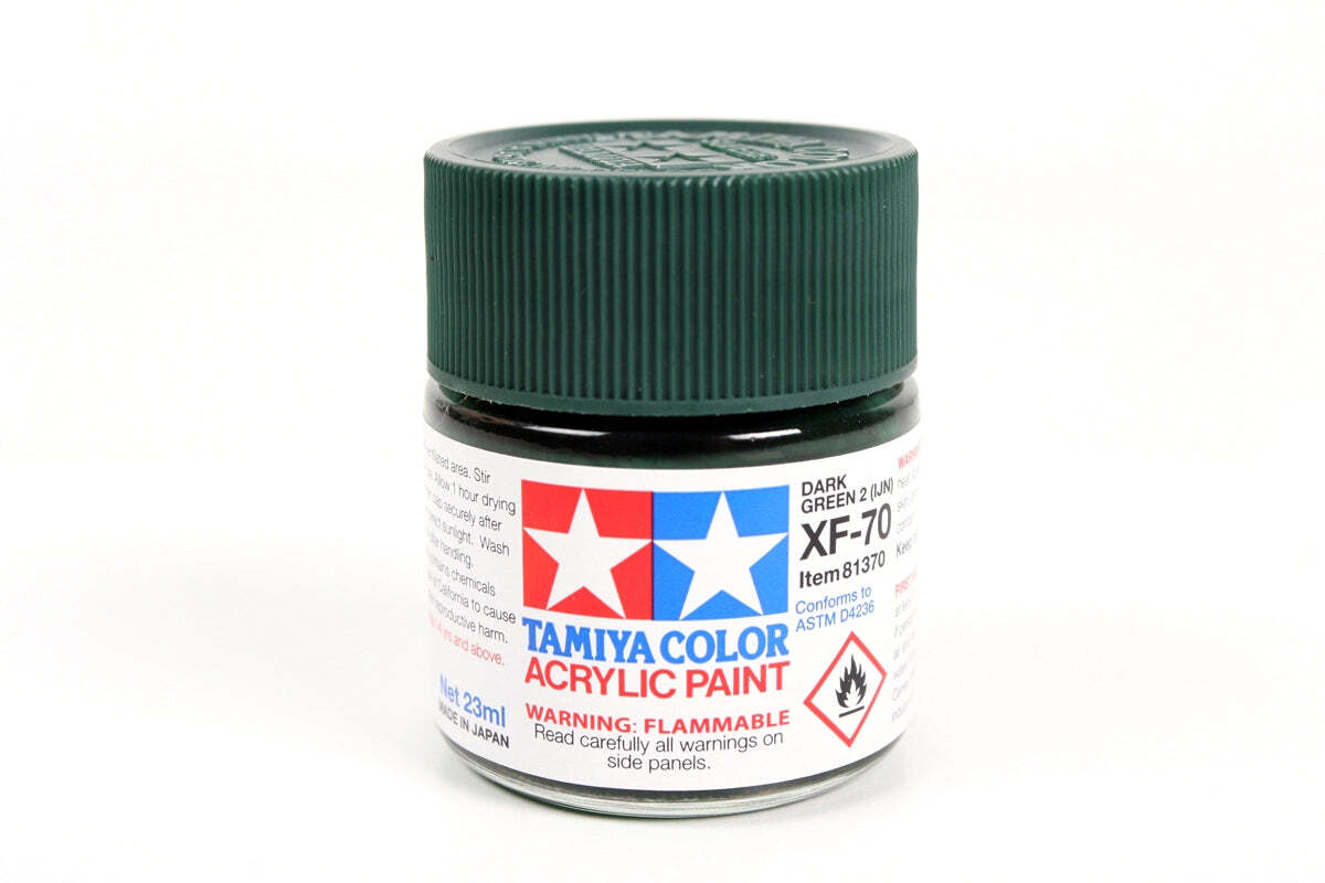 Tamiya 81370 XF-70 Dark Green 2 (IJN) Acrylic Paint 23ml TAM81370 - US