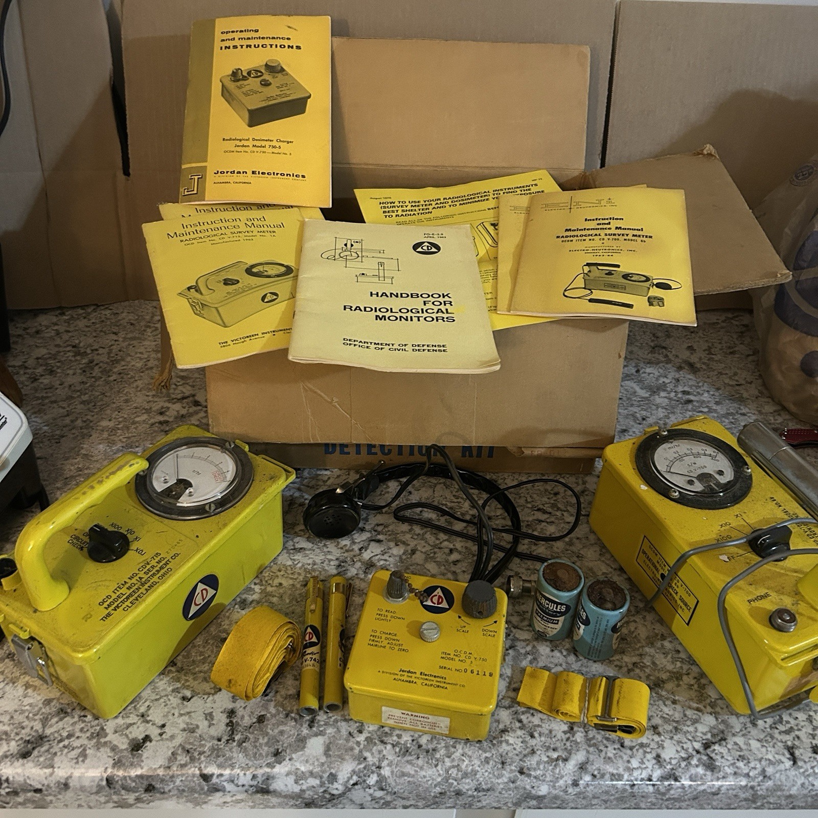 Shelter Radiation Detection Kit CD V777-1 Fallout Kit
