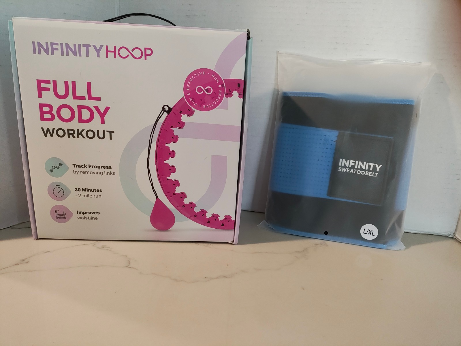 Infinity Hoop and Sweat Belt (L/XL), NIB &NIP, AS IS, AS Found
