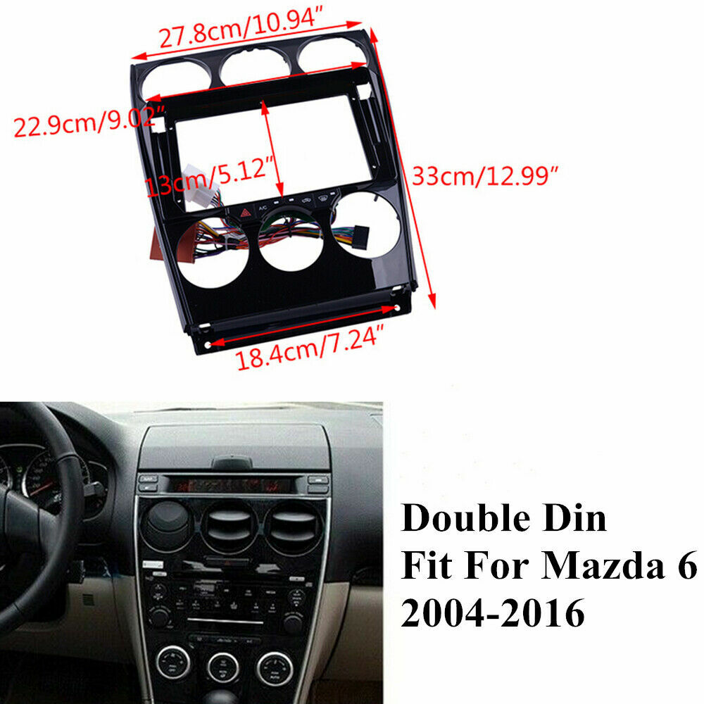 New Dash Center Trim Panel Radio Surround Bezel Panel Fit for Mazda 6 2004-2016