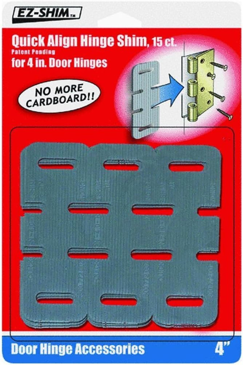EZ HS400BP 4" Hinge Shim (15 Pack), 4"
