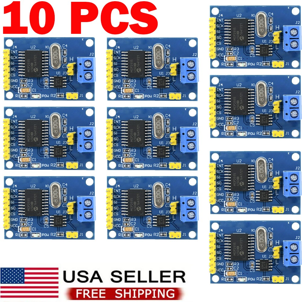 10Pack For Arduino MCP2515 CAN Bus Module TJA1050 Receiver SPI Module New