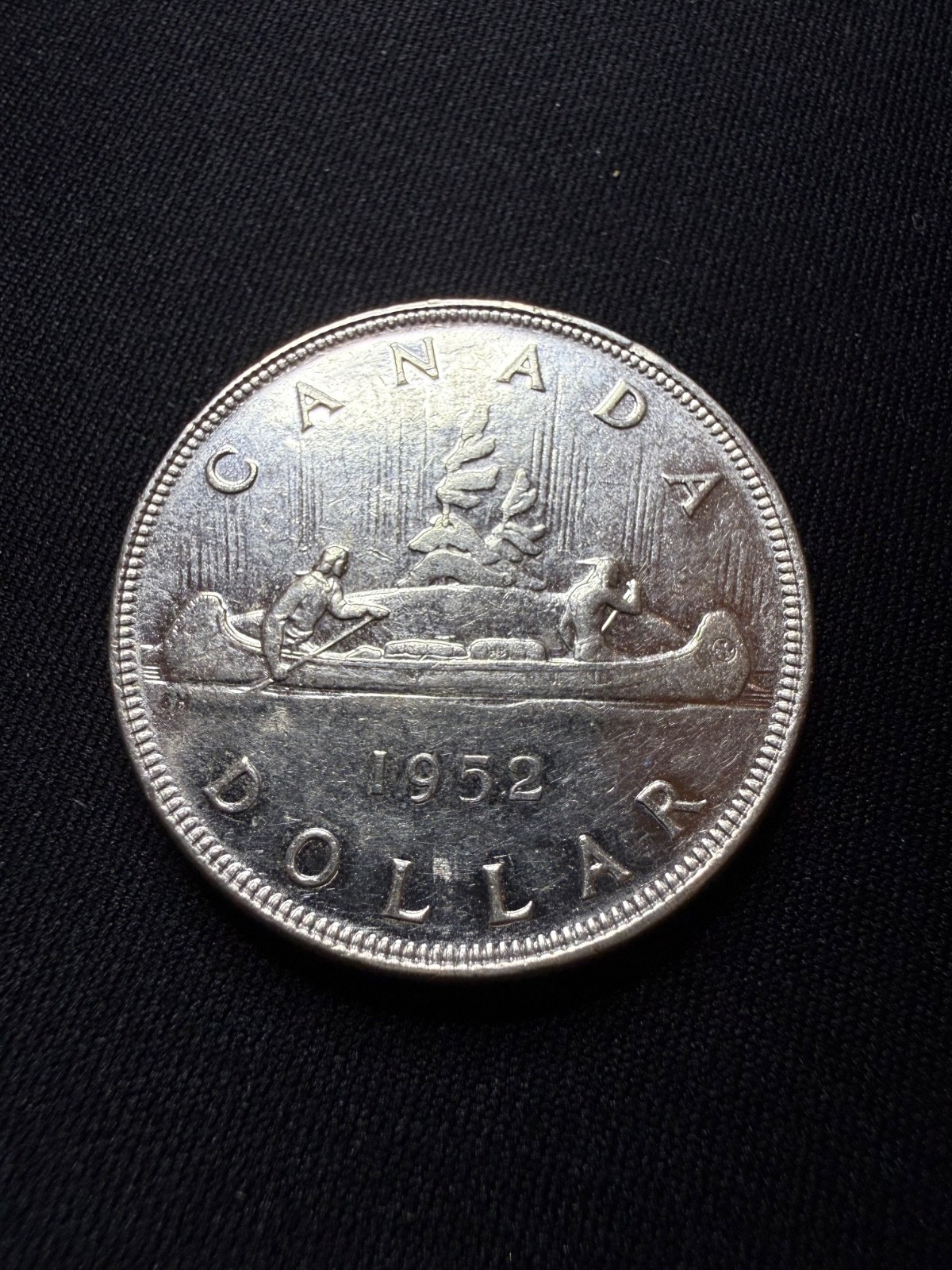 1952 Canadian Silver Dollar $1 Coin