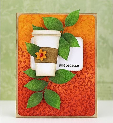 Penny Black Love Coffee Cup Cutting Dies Tea Cup Heart