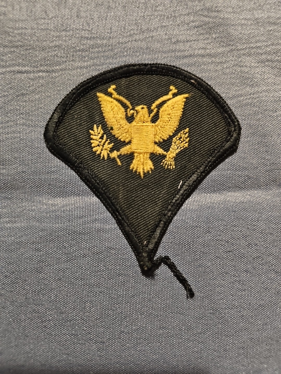 Vintage US Military Vietnam era Specialist 3rd Class E4 Gold on Green Uniform