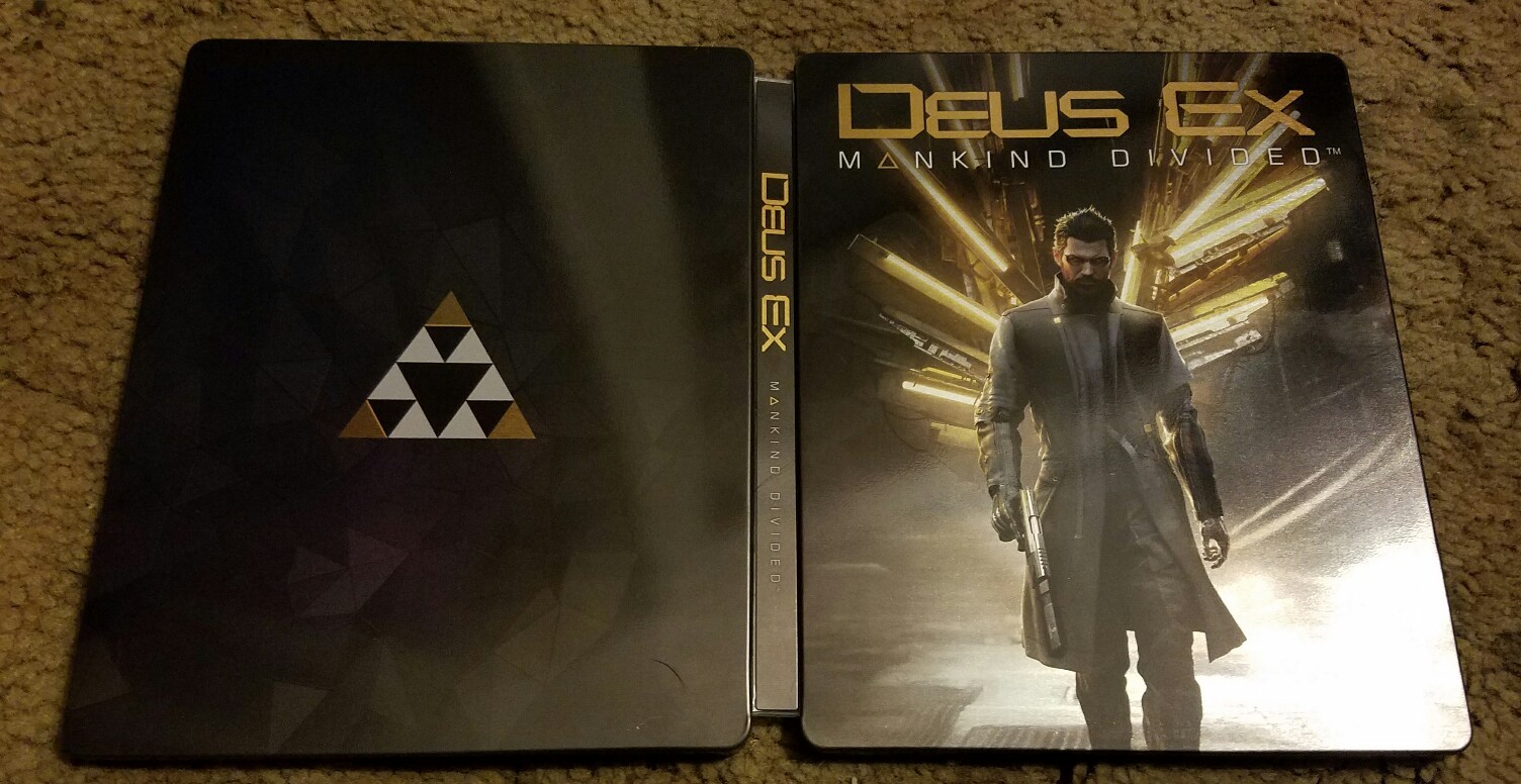 Deus Ex: Mankind Divided Steelbook Case Only *No Game*