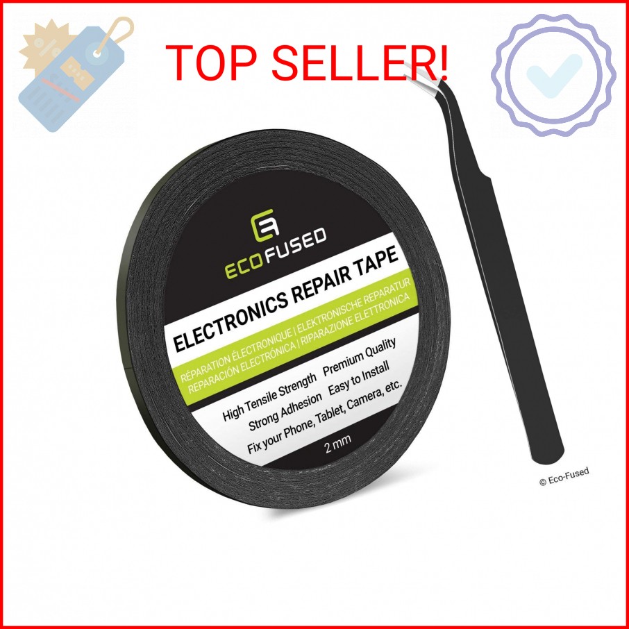 Eco-Fused 2mm Double-Sided Adhesive Sticker Tape - for Smartphone, Tablet, PC, L