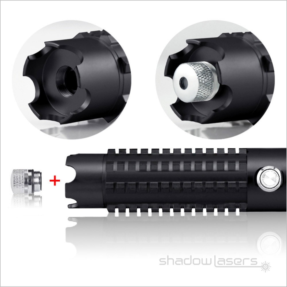 LMX8GL Adjustable Focus GR Laser Pointer 520nm Visible Beam Light laser Pen+Case